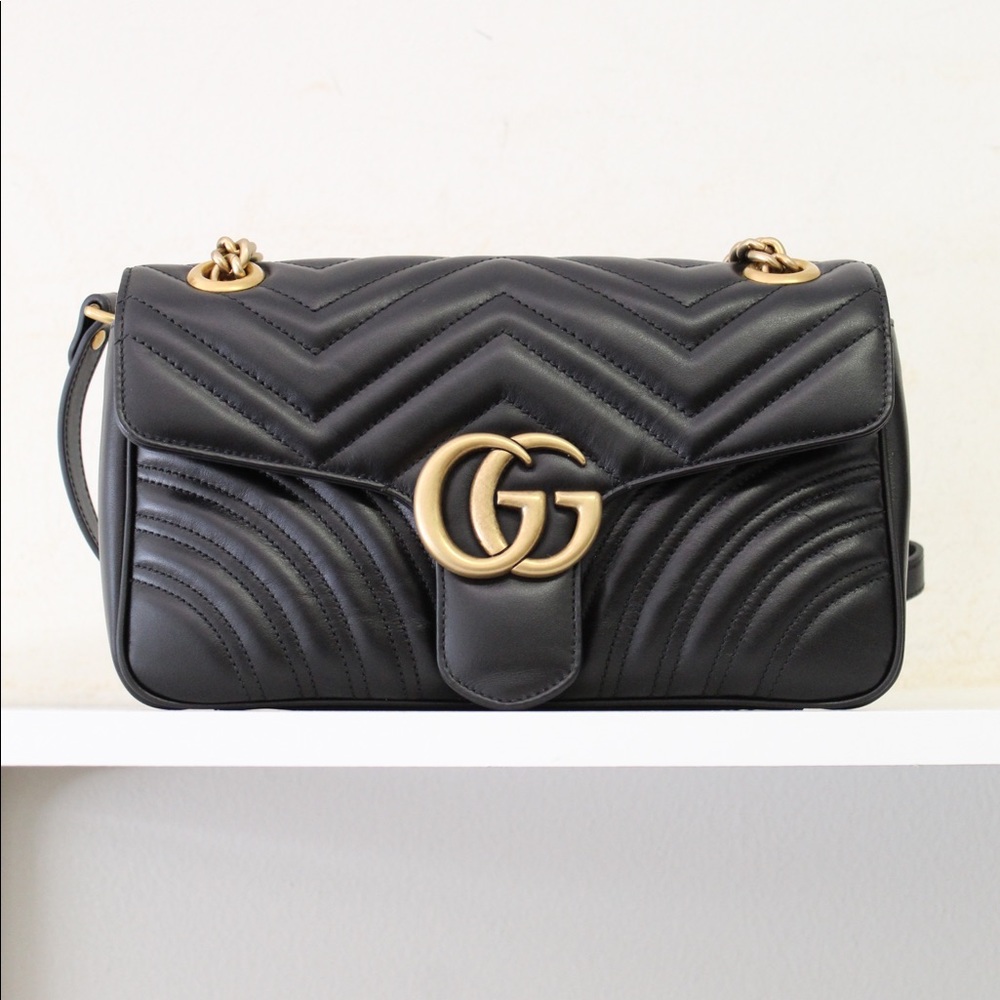 Gucci Marmont Small Matelasse Shoulder Bag